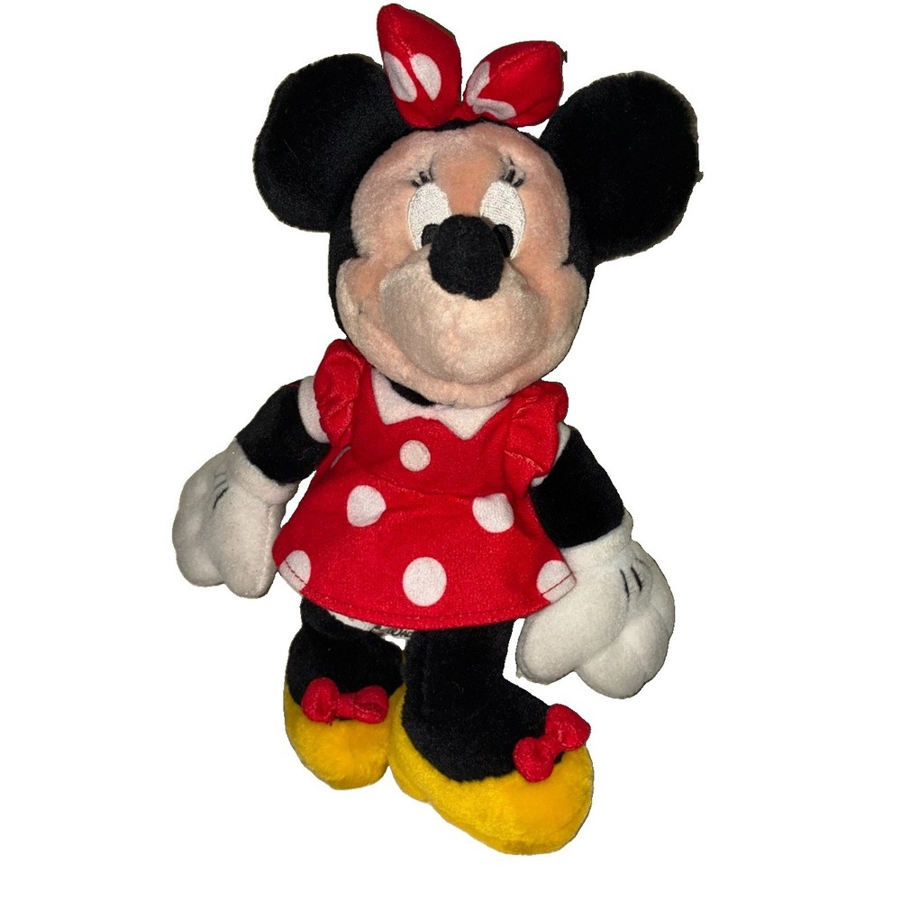 Disney Minnie Mouse Plush Red Mini Beanie 9" *spots